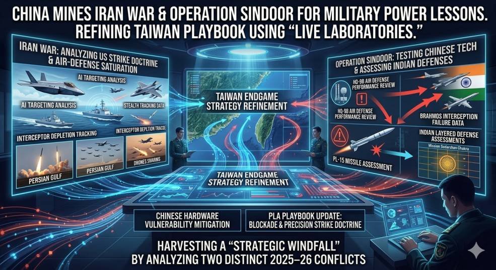 China Mines Iran War And Operation Sindoor For Taiwan Endgame