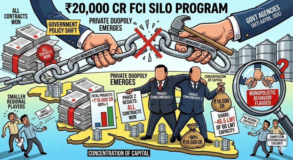 Policy Shift Paves Way For Corporate Dominance In Fci Storage Contracts