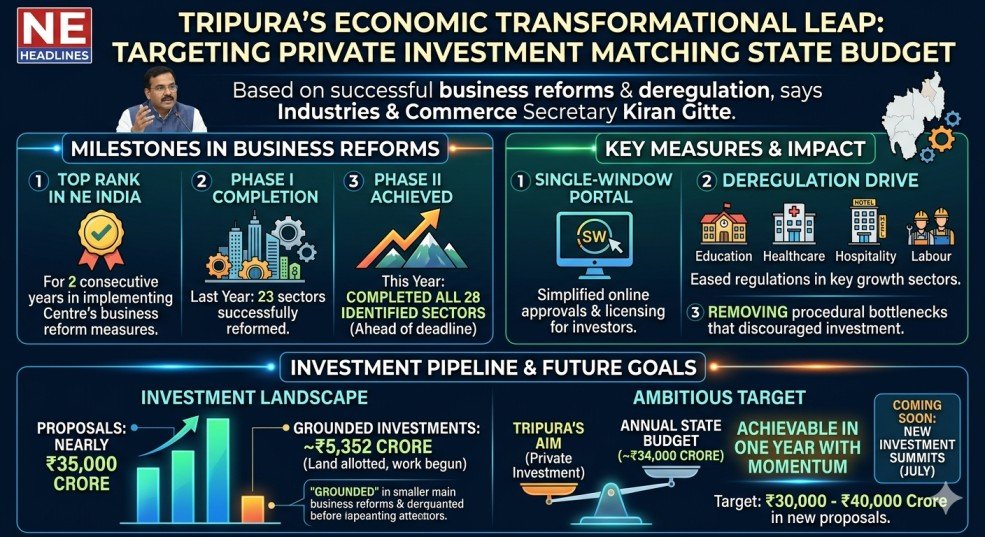 Tripura's Ambitious Bid Private Investment Matching State Budget