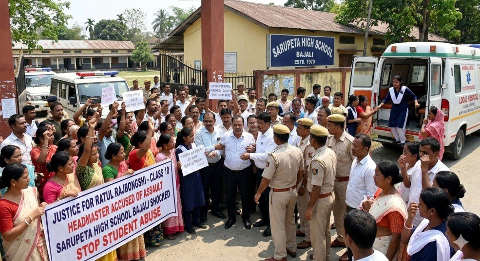 Assam School Shocked As Headmaster Accused Of Hospitalizing Class 10 Student In Bajali