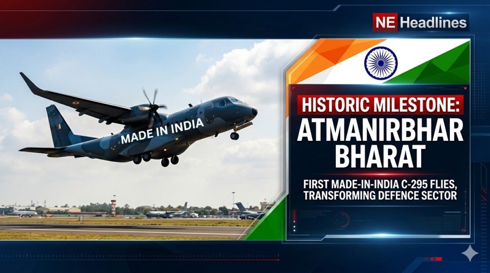 First Indigenous C 295 Aircraft Completes Maiden Flight
